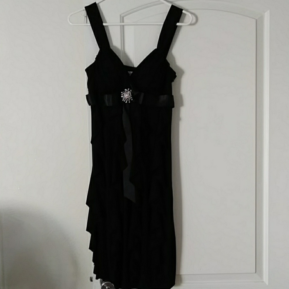Black cocktail dress